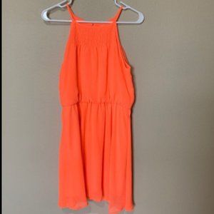 Dillard's GB Girls XL (14-16) Neon Orange Dress